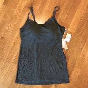 Jessica Simpson gray nursing tank top